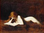 Jean-Jacques Henner La liseuse, oil painting picture wholesale